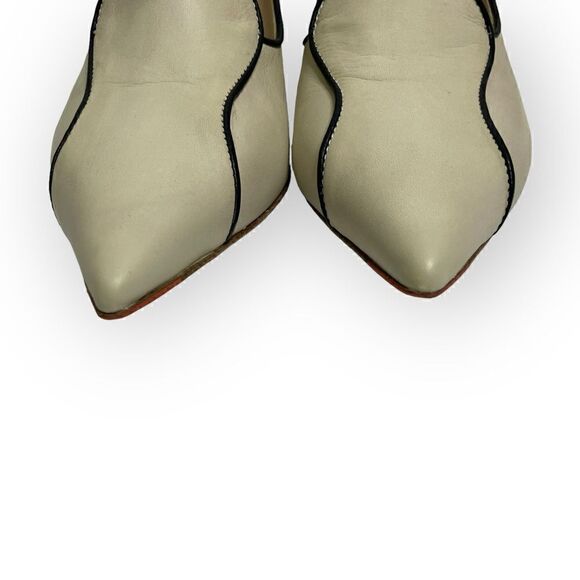 Mavette Fiona Loafer in Ivory Calf Skin 37.5 - Picture 7 of 12